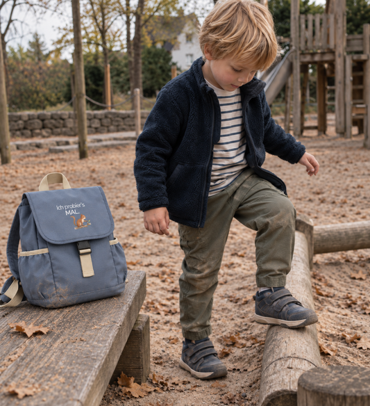 Kinderrucksack Eichhörnchen „Ich probier’s mal.“