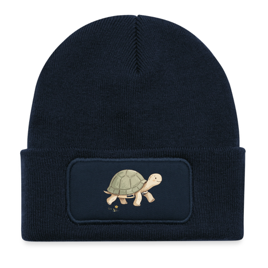 Kinder Beanie mit dem Schildkröte in blau