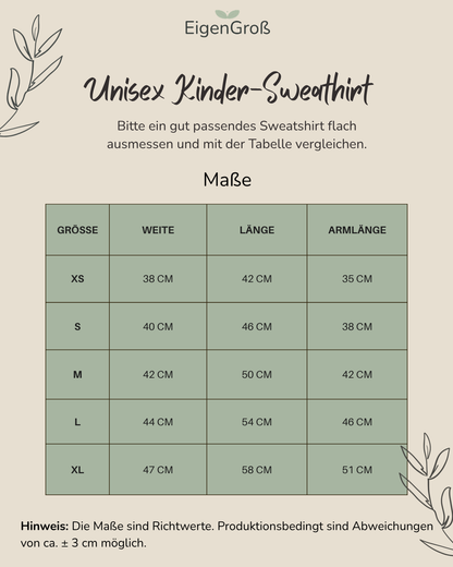 Kinder Premium Sweatshirt Bär „Ich darf Pause machen.“
