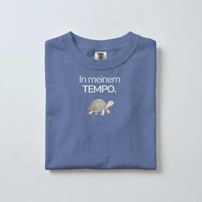 Premium Kinder Langarmshirt Schildkröte „In meinem Tempo.“