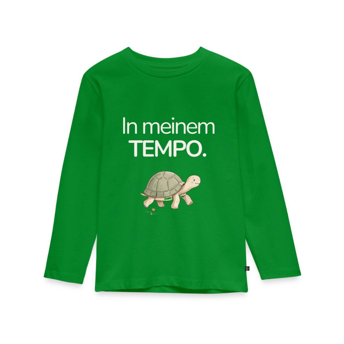 Premium Kinder Langarmshirt Schildkröte „In meinem Tempo.“