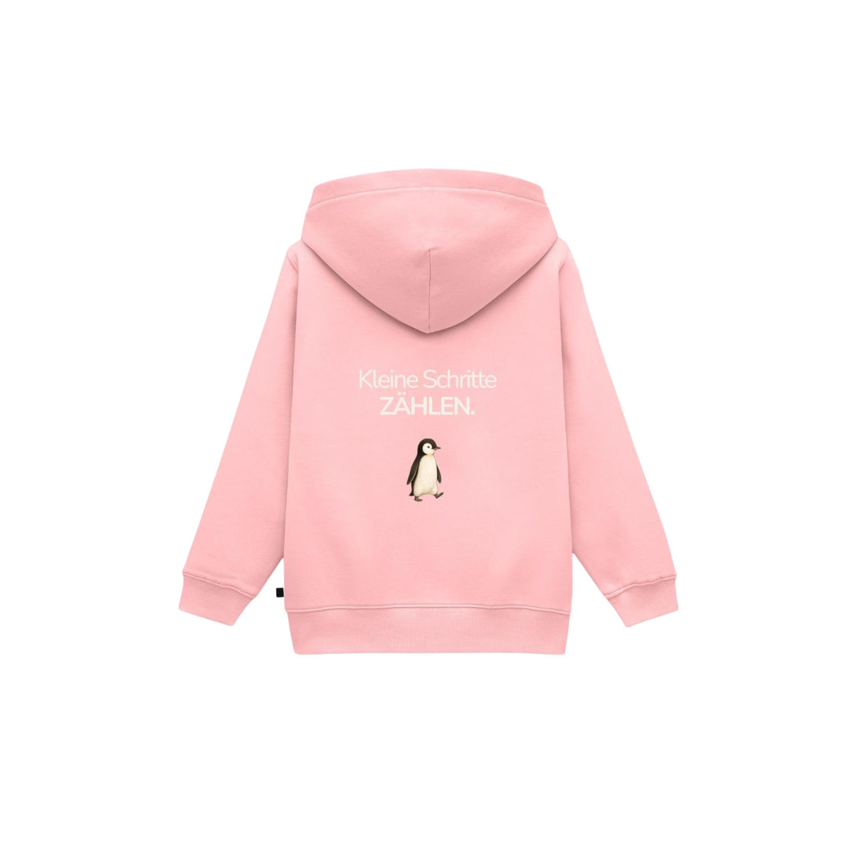 Premium Kinder Kapuzenjacke Pinguin "Kleine Schritte zählen"