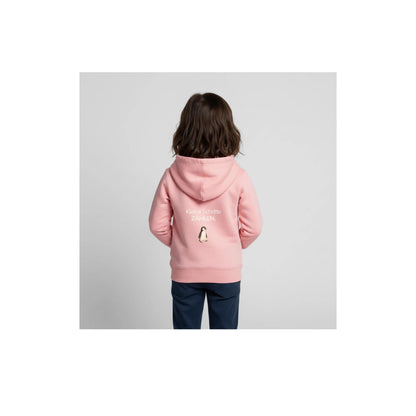 Premium Kinder Kapuzenjacke Pinguin "Kleine Schritte zählen"