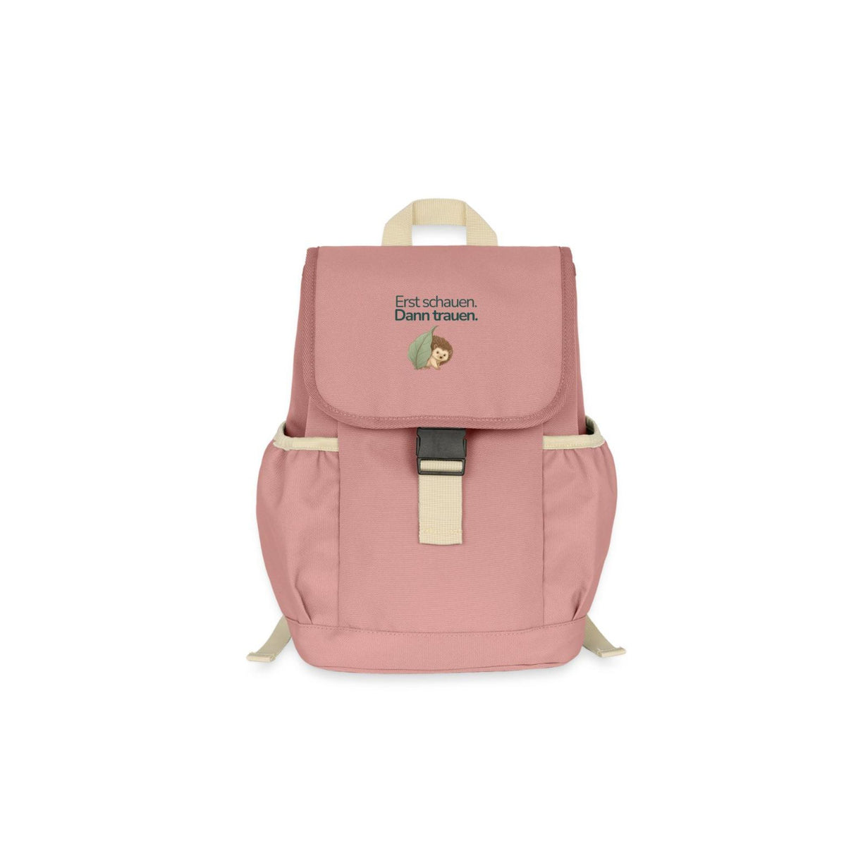 Kinderrucksack Igel "Erst schauen, dann trauen"