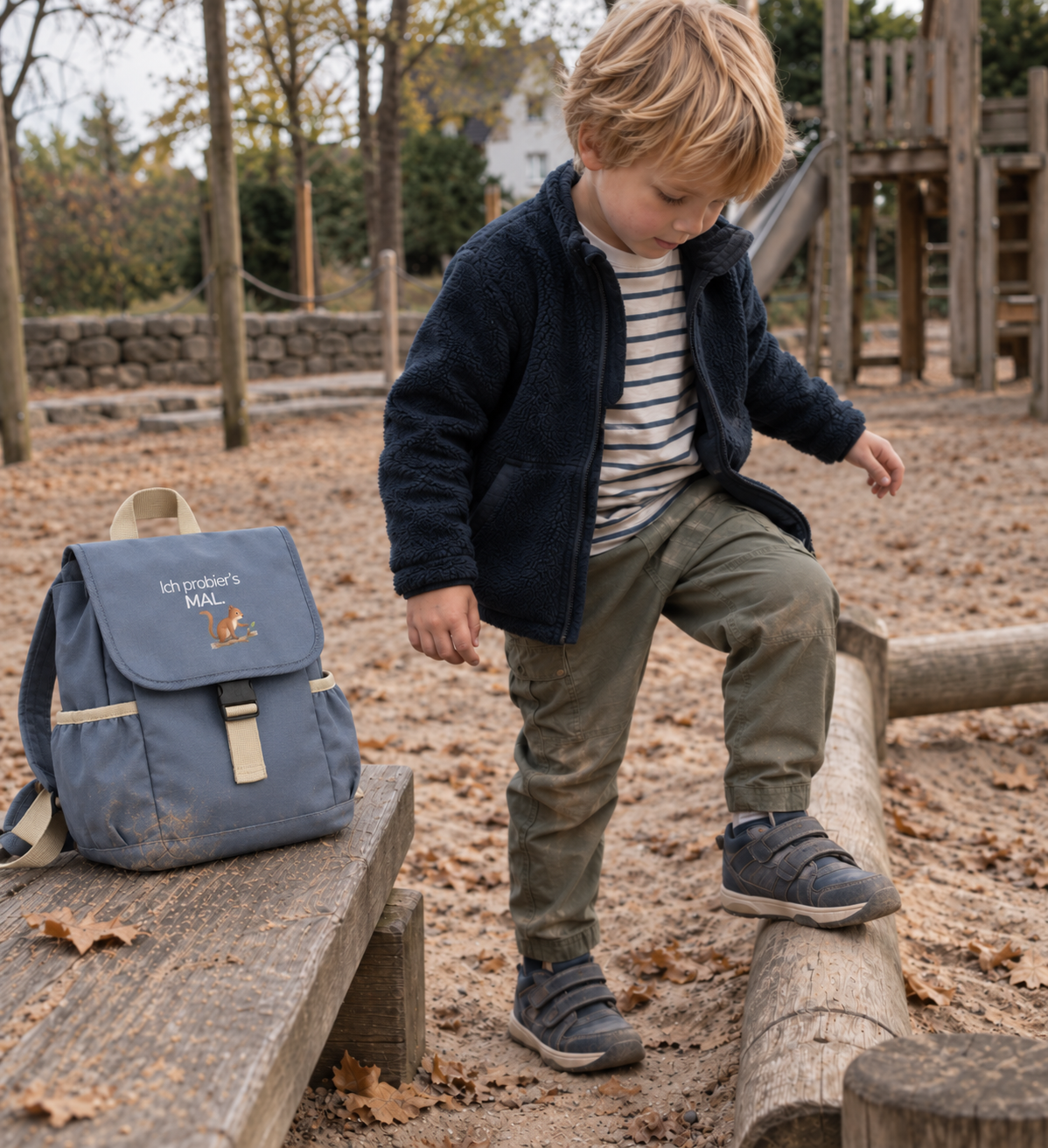 Kinderrucksack Eichhörnchen „Ich probier’s mal.“