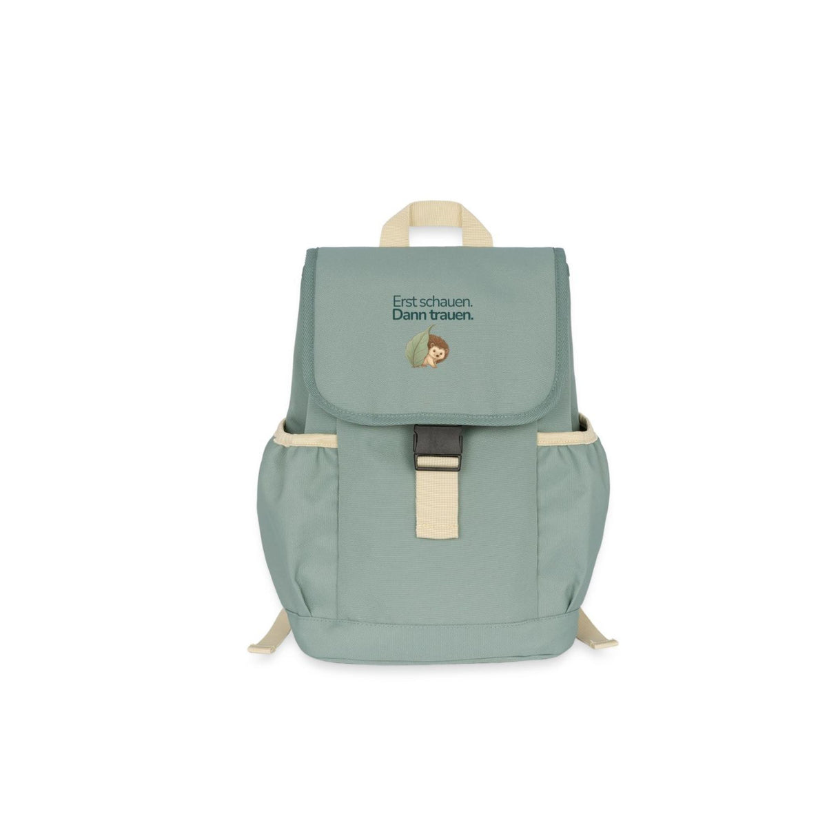Kinderrucksack Igel "Erst schauen, dann trauen"