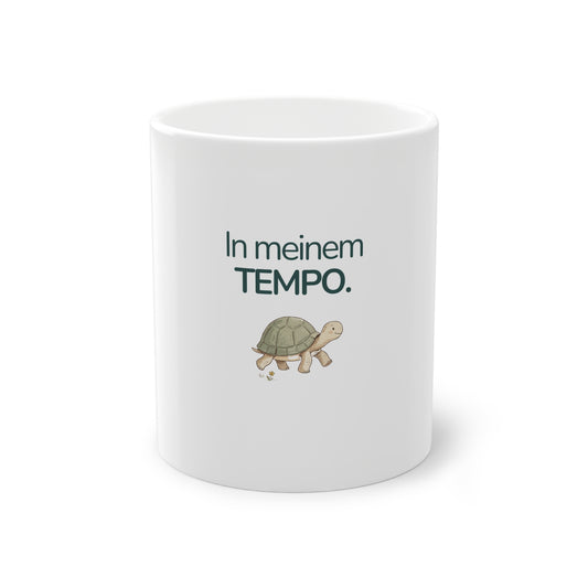 Kindertasse mit Schildkröte und Spruch In meinem Tempo von EigenGroß