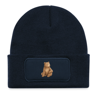 Kinder Beanie mit dem Bär in blau