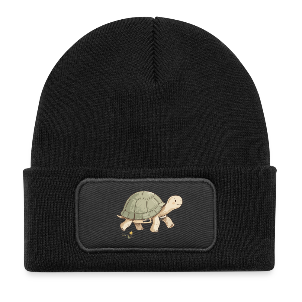 Kinder Beanie mit dem Schildkröte in schwarz