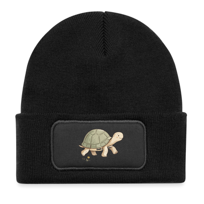 Kinder Beanie mit dem Schildkröte in schwarz