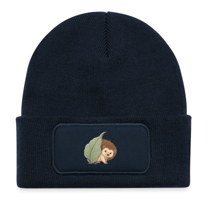 Kinder Beanie mit dem Igel in dunkelblau
